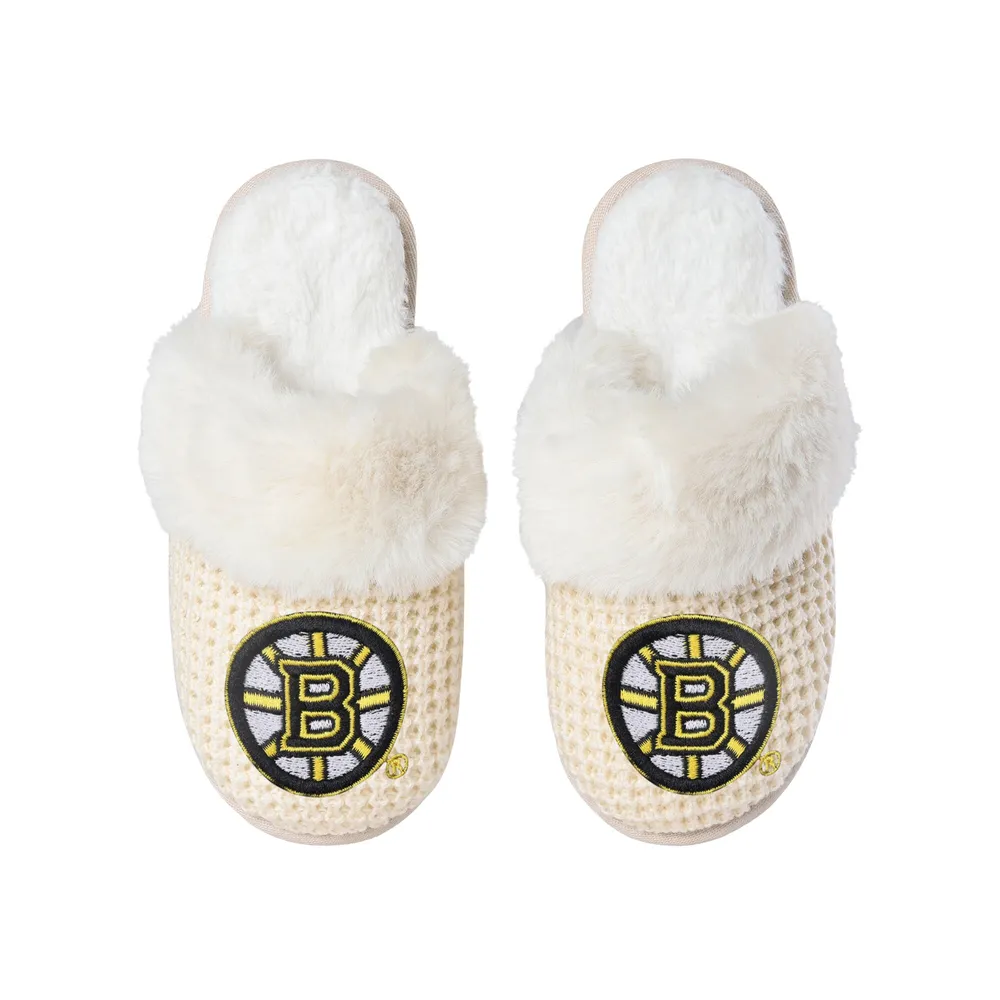 Boston Bruins FOCO Women's Open Back Slippers