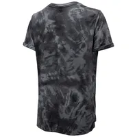 Majestic Threads - T-shirt noir à motif tie-dye pour femme des Bruins de Boston