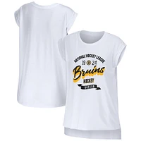 Women's WEAR by Erin Andrews White Boston Bruins Domestic Tank Top