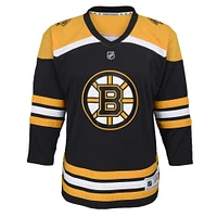 Youth Black Boston Bruins 2020/21 Home - Custom Replica Jersey