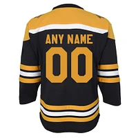 Youth Black Boston Bruins 2020/21 Home - Custom Replica Jersey