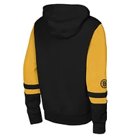 Youth Black Boston Bruins Face Off Full-Zip Hoodie