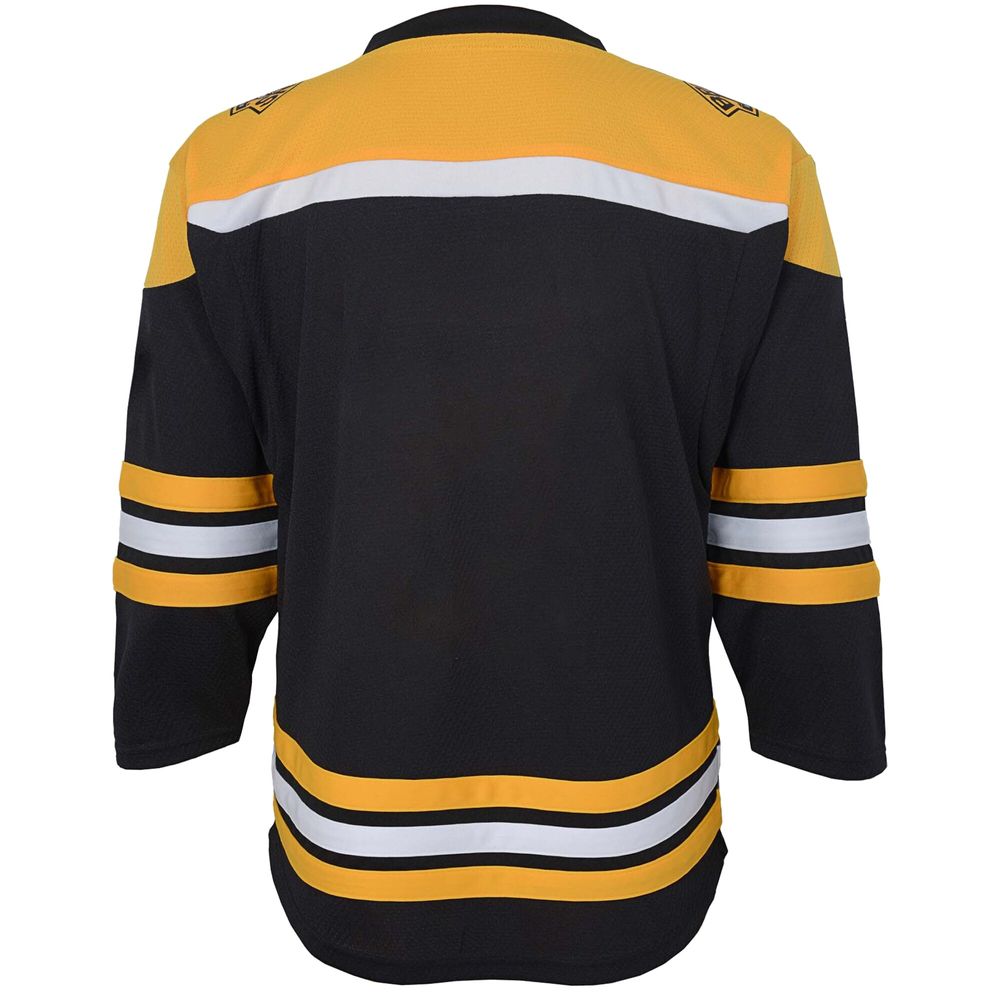 Youth Black Boston Bruins Home Replica Blank Jersey