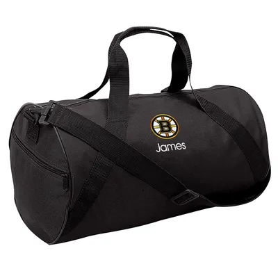 Boston Bruins Youth Personalized Duffle Bag - Black