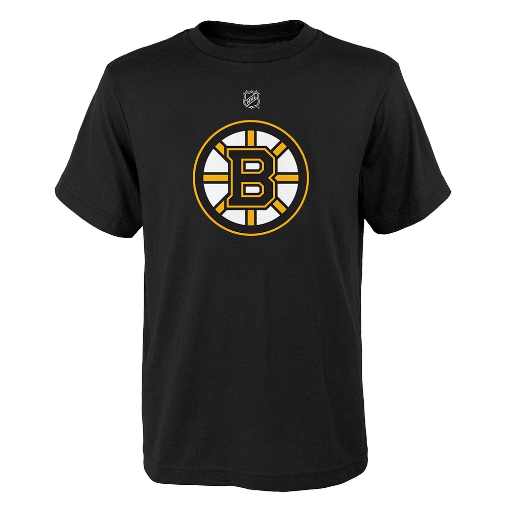 T-shirt noir avec logo principal des Bruins de Boston pour jeunes