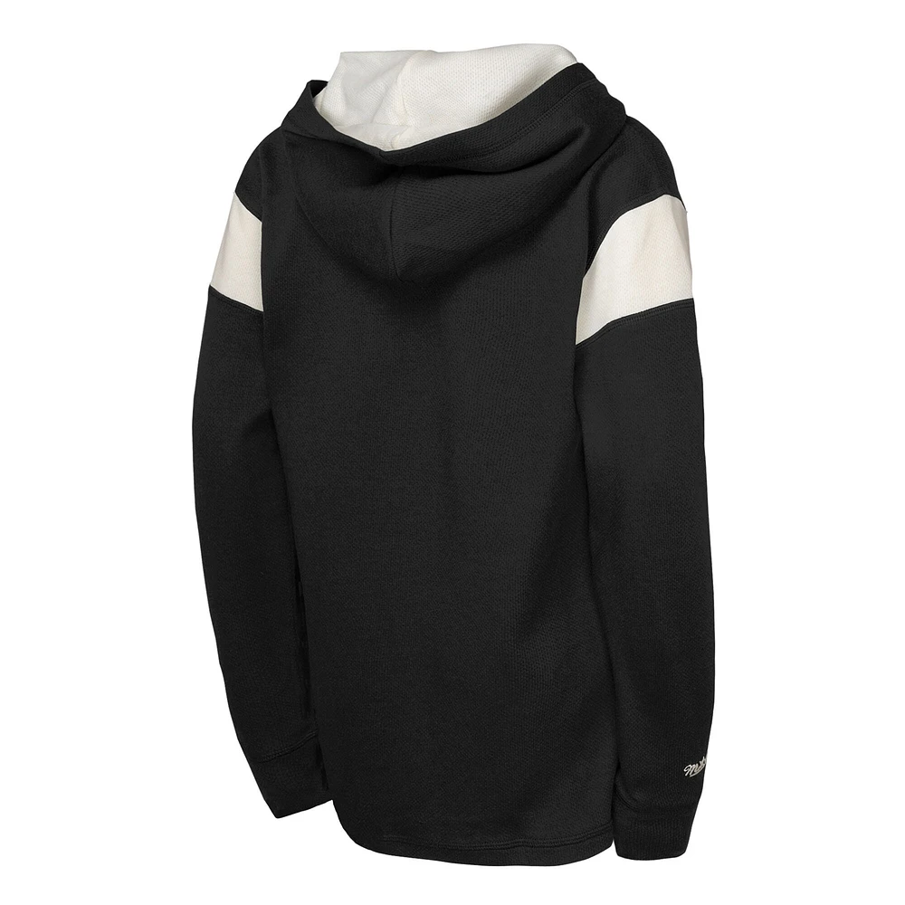 Youth Black Boston Bruins Thermal Lightweight Pullover Hoodie
