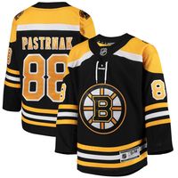 Youth David Pastrnak Black Boston Bruins Home Premier Player Jersey