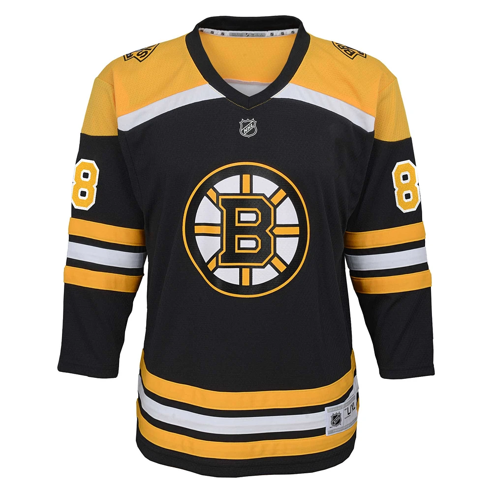 Youth David Pastrnak Black Boston Bruins  Home Replica Player Jersey