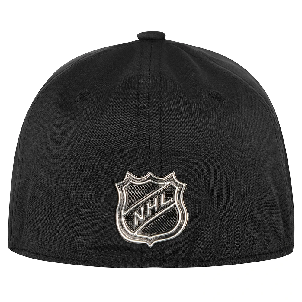 Youth Fanatics Black Boston Bruins Authentic Pro Training Camp Stretch Fit Hat