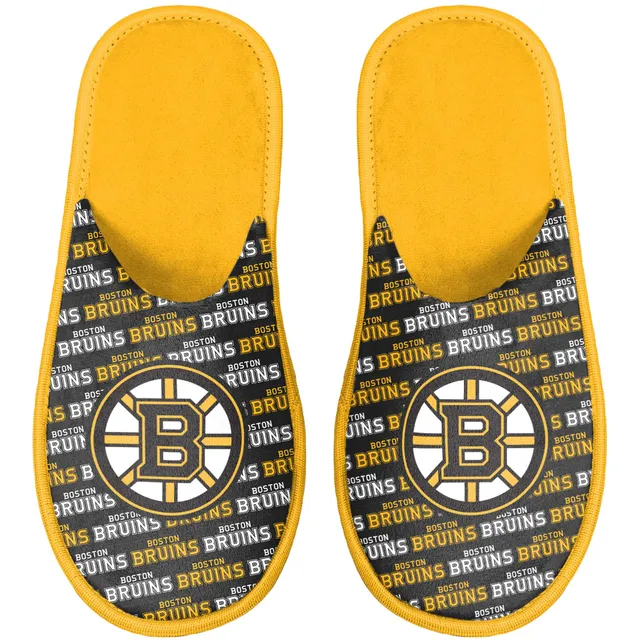 Lids Boston Bruins FOCO Youth Team Stripe Slippers