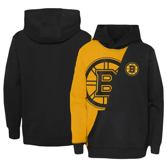 Boston Bruins Levelwear Podium Dugout Fleece Pullover Hoodie - Black