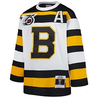 Maillot de joueur la ligne bleue 1991 des Bruins Boston blanc Mitchell & Ness Cam Neely pour jeunes