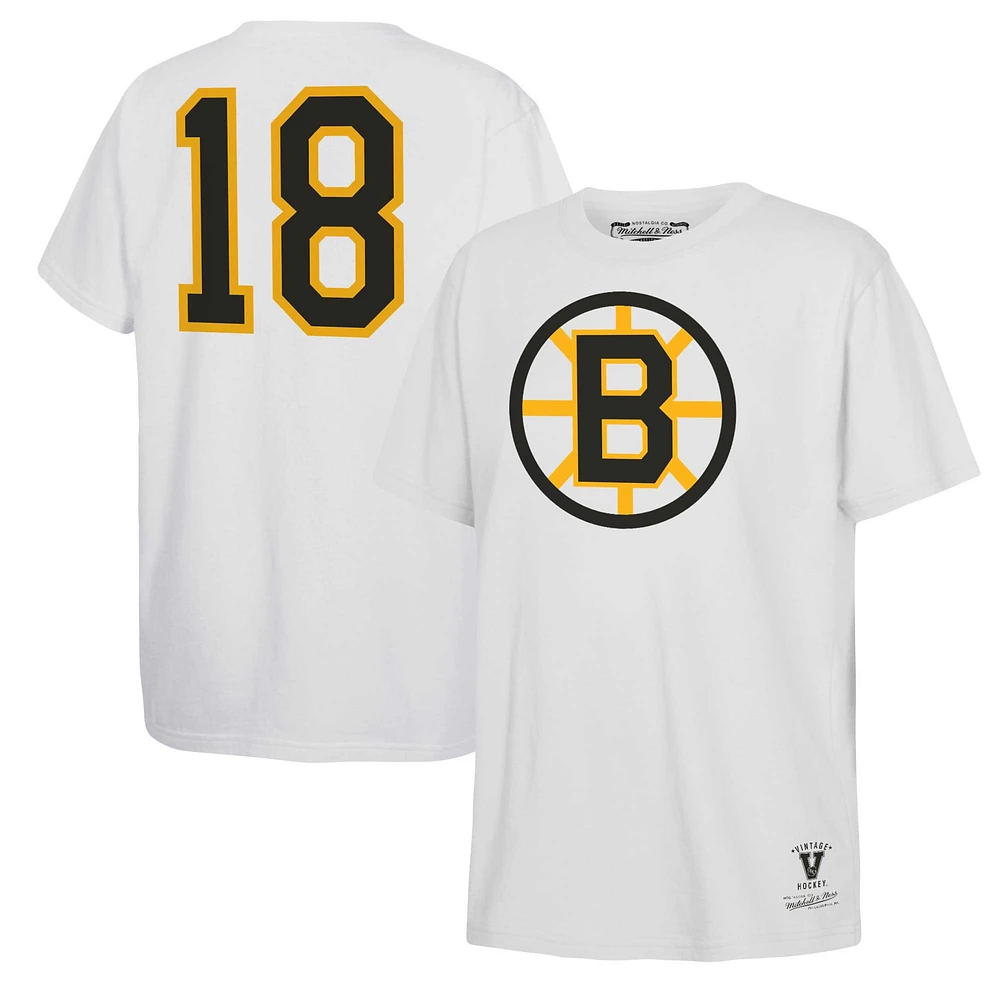 T-shirt blanc avec nom et numéro des Bruins de Boston Mitchell & Ness Willie O'Ree pour jeunes