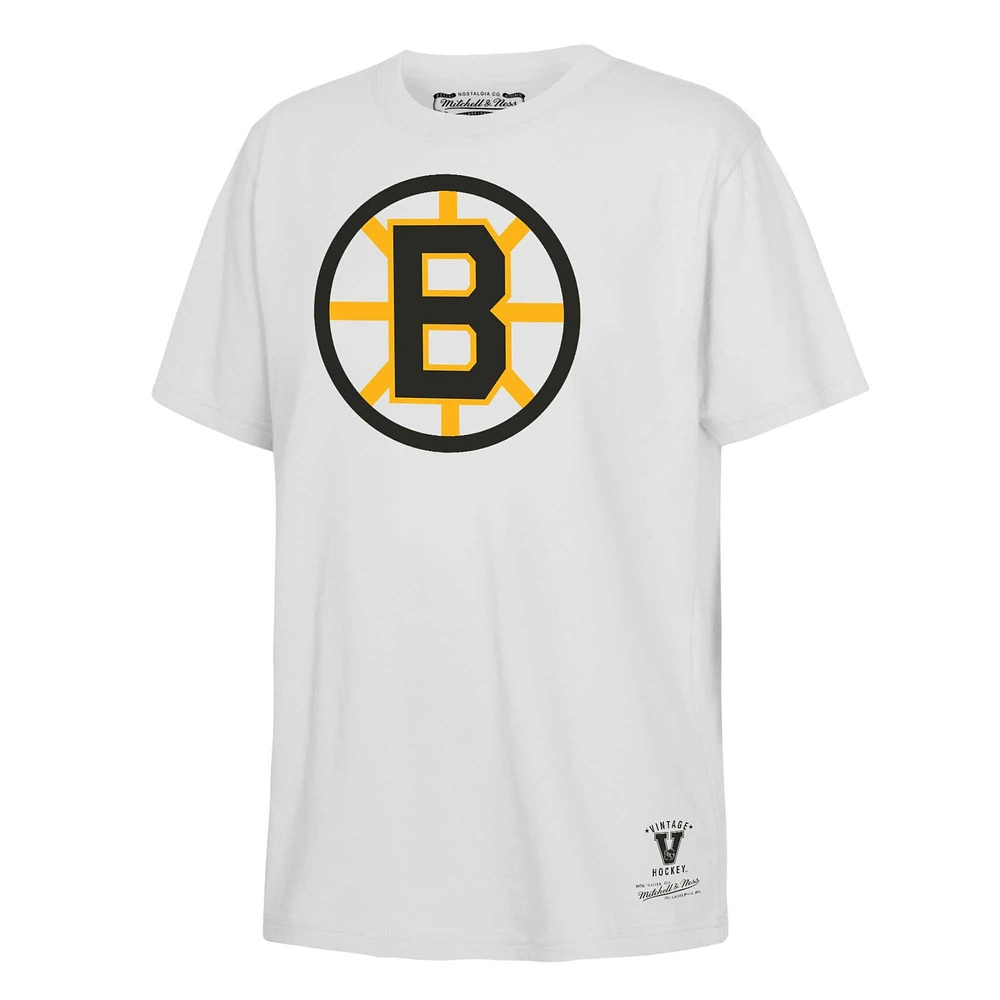 Youth Mitchell & Ness Willie O'Ree White Boston Bruins Name Number T-Shirt