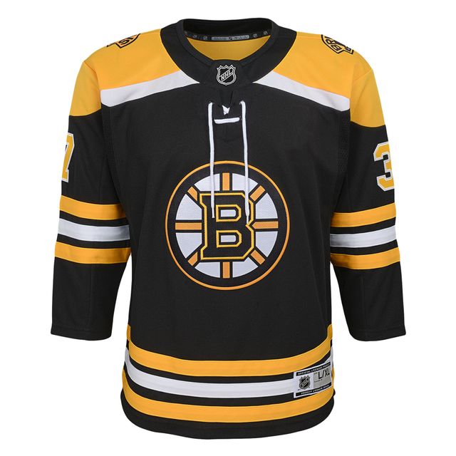 Outerstuff Youth Patrice Bergeron Black Boston Bruins Home Replica Player Jersey Size: Large/Extra Large