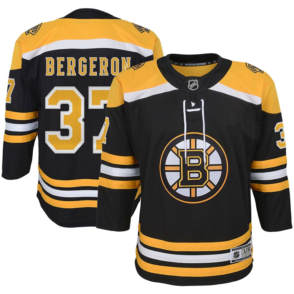 Reebok NHL Boston Bruins Patrice Bergeron Home Premier Jersey - NHL from  USA Sports UK