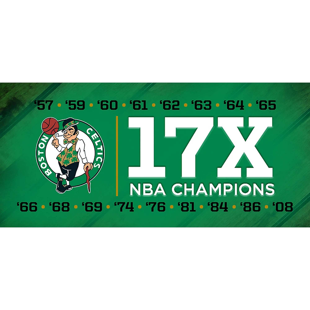 Boston Celtics 17-Time NBA Finals Champions 12" Replica Larry O'Brien Trophy with Sublimated Plate