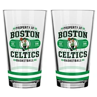 Boston Celtics 2-Piece Mixing Glass Set