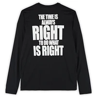 Boston Celtics Team-Issued Black MLK Long Sleeve T-Shirt from the 2024-25 NBA Season - Size LT
