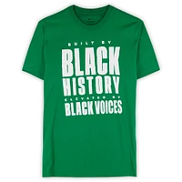 Boston Celtics Team-Issued Kelly Green Black History Month T-Shirt from the 2024-25 NBA Season