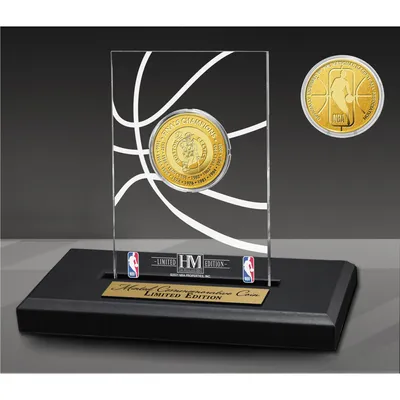 Boston Celtics Highland Mint 17-Time NBA Finals Champions Gold Coin Acrylic Desk Top Display