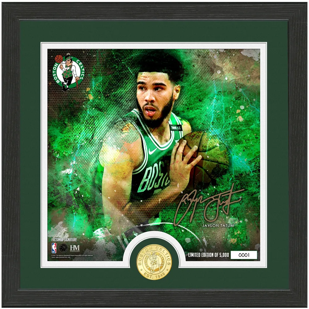 Jayson Tatum Autographed Custom Framed Boston Celtics Nike