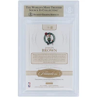 Jaylen Brown Boston Celtics 2017-18 Panini Flawless Bronze Diamond #49 #1/2 BGS Authenticated 9.5 Card - 9.5,9,9.5,9.5 Subgrades 