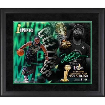 Jaylen Brown Boston Celtics 2024 NBA Finals Champions Framed 16" x 20" MVP Collage
