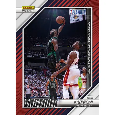 Jaylen Brown Boston Celtics Fanatics Exclusive Parallel Panini Instant Brown's Second-Half Performance Surge Fuels Celtics Single Trading Card - Limited Edition of 99