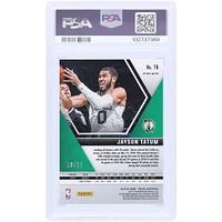 Jayson Tatum Boston Celtics 2019-20 Panini Mosaic Orange Fluorescent #79 #18/25 PSA Carte 10 authentifiée