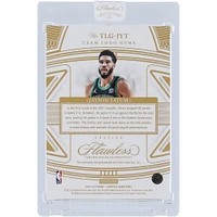 Jayson Tatum Boston Celtics 2021-22 Panini Flawless Team Logo Gems #TLG-JYT #1/1 Card 