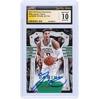 Jayson Tatum Boston Celtics Autographed 2017-18 Panini Chronicles #286 CGC Fanatics Witnessed Authenticated 10/10 Rookie Card