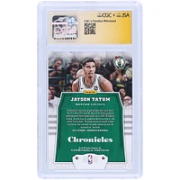 Jayson Tatum Boston Celtics Autographed 2017-18 Panini Chronicles #286 CGC Fanatics Witnessed Authenticated 10/10 Rookie Card
