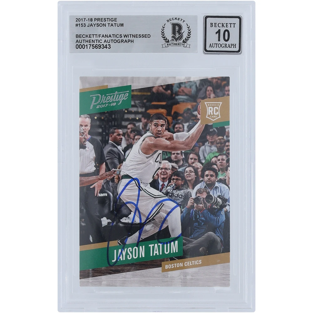 V106832 Celts Jayson Tatum Boston Celtics Autographié 2017-18 Panini Prestige #153 Beckett Fanatics Witnessed Authenticated 10 Rookie Card 0 Jayson Tatum AUT PAA TRADING CARDS 45666 AUTTRC CA01BK5652 #15