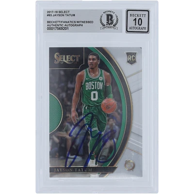 V106832 Celts Jayson Tatum Boston Celtics Autographié 2017-18 Panini Select #93 Beckett Fanatics Witnessed Authenticated 10 Rookie Card 0 Jayson Tatum AUT PAA TRADING CARDS 45666 AUTTRC CA01BK5653 #16