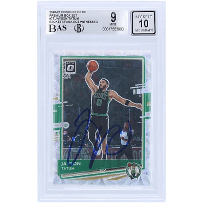 V106832 Celtes Jayson Tatum Boston Celtics Autographié 2020-21 Panini Donruss Optic Premium Box Set #77 #/249 Beckett Fanatics Witnessed Authenticated 9/10 Card 0 Jayson Tatum AUT PAA TRADING CARDS 45646 AUTTRC CA01BK1934 #15