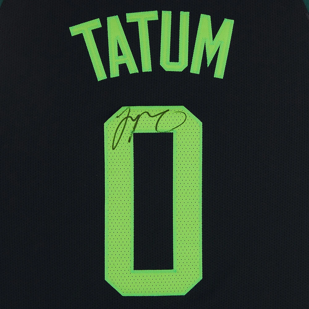 Jayson Tatum Boston Celtics Autographed Black Nike 2024-25 City Edition Authentic Jersey 
