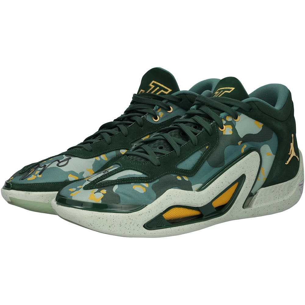 Jayson Tatum Boston Celtics Autographed Game-Used Green Jordan Brand Shoes vs. Atlanta Hawks on April 21, 2023