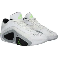 Jayson Tatum Boston Celtics Autographed Game-Used White Jordan Brand Shoes vs. Miami Heat on April 24, 2024