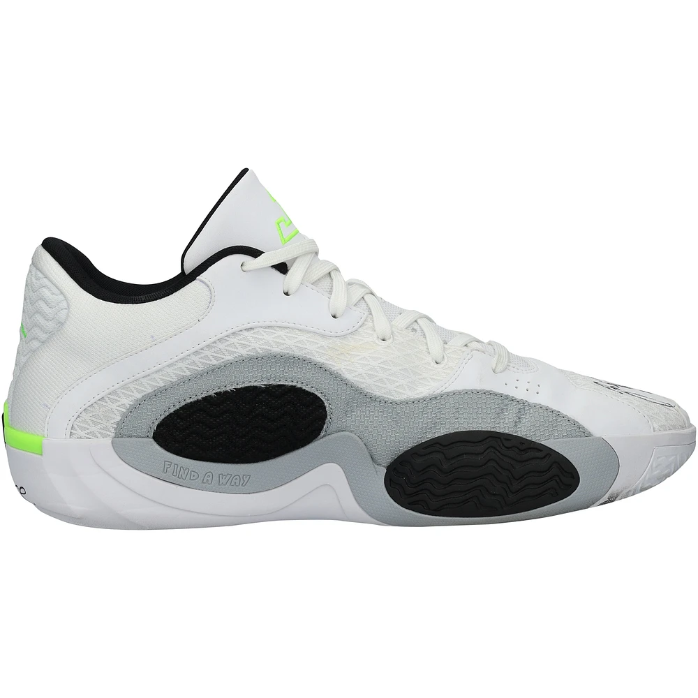 Jayson Tatum Boston Celtics Autographed Game-Used White Jordan Brand Shoes vs. Miami Heat on April 24, 2024