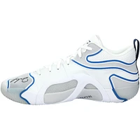 Chaussures Jordan blanches dédicacées par Jayson Tatum des Boston Celtics lors du match contre les Washington Wizards le 15 décembre 2024