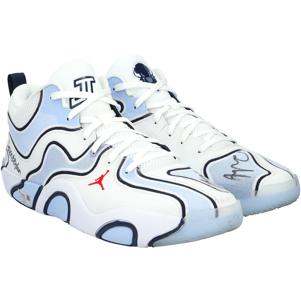 Jayson Tatum Boston Celtics Autographed Game-Used White Jordan Brand Shoes vs. Washington Wizards on November 22, 2024