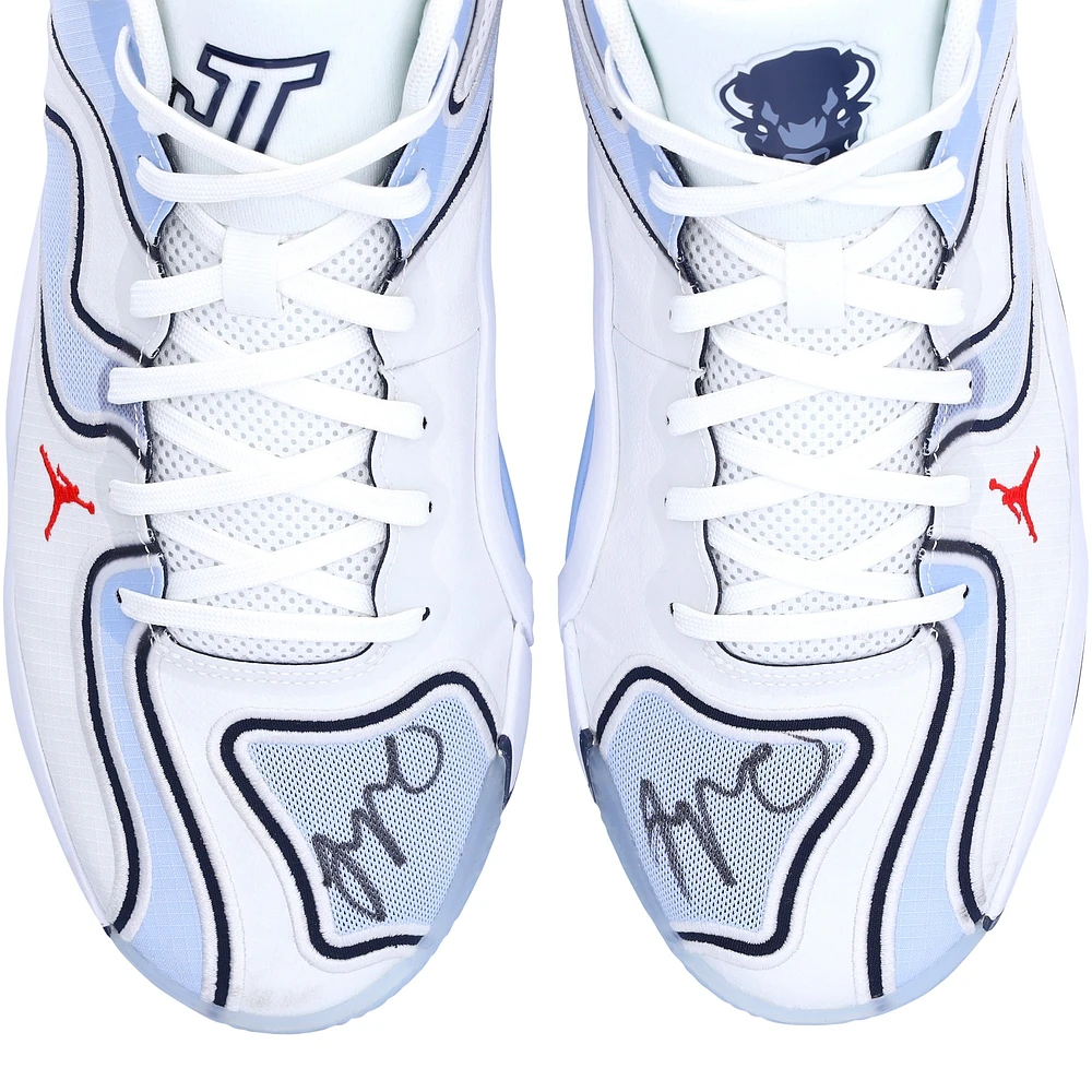 Jayson Tatum Boston Celtics Autographed Game-Used White Jordan Brand Shoes vs. Washington Wizards on November 22, 2024
