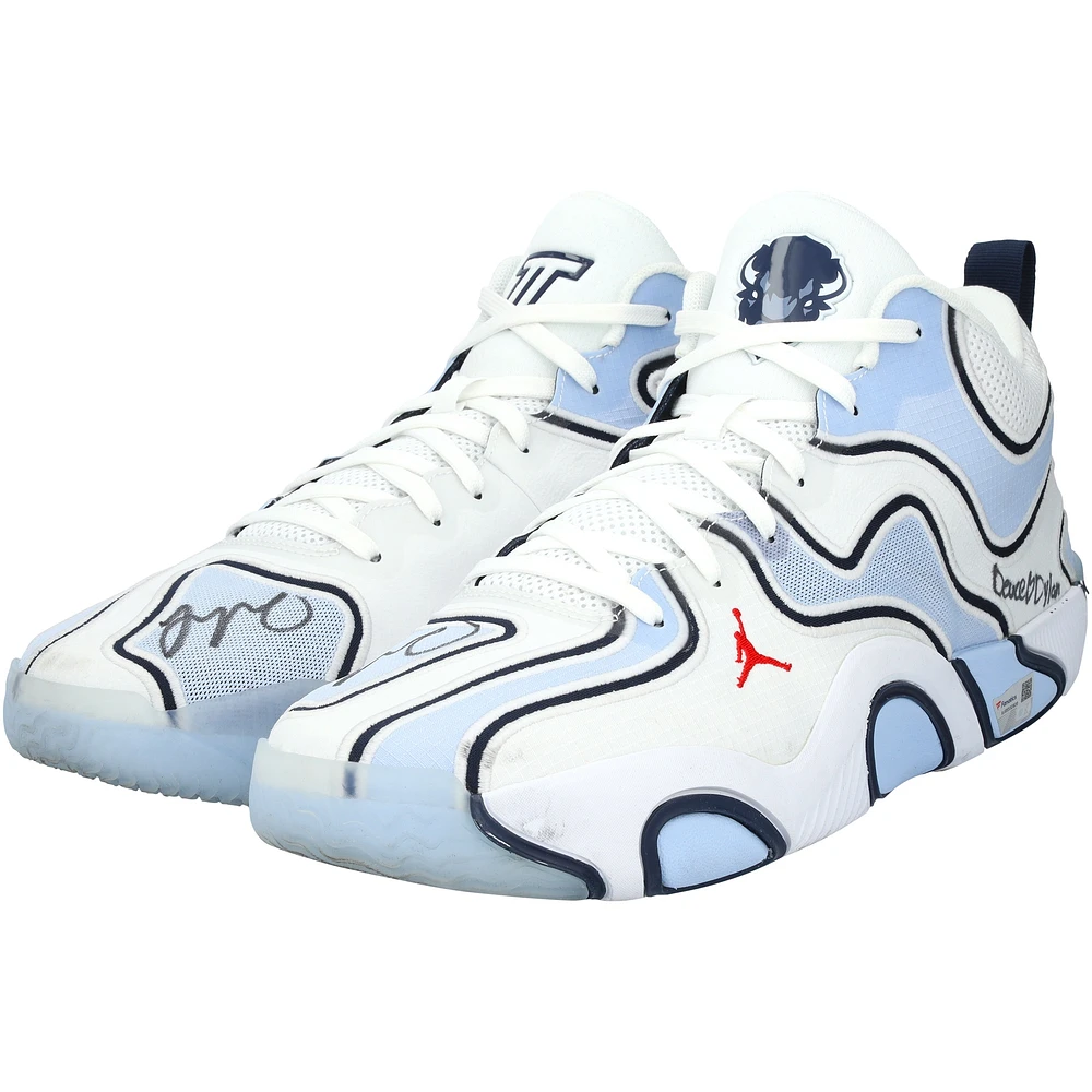 Jayson Tatum Boston Celtics Autographed Game-Used White Jordan Brand Shoes vs. Washington Wizards on November 22, 2024