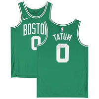 Maillot Swingman Nike Icon Edition 2022-2023 vert dédicacé par Jayson Tatum des Boston Celtics