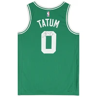 Maillot Swingman Nike Icon Edition 2022-2023 vert dédicacé par Jayson Tatum des Boston Celtics
