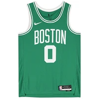 Maillot Swingman Nike Icon Edition 2022-2023 vert dédicacé par Jayson Tatum des Boston Celtics