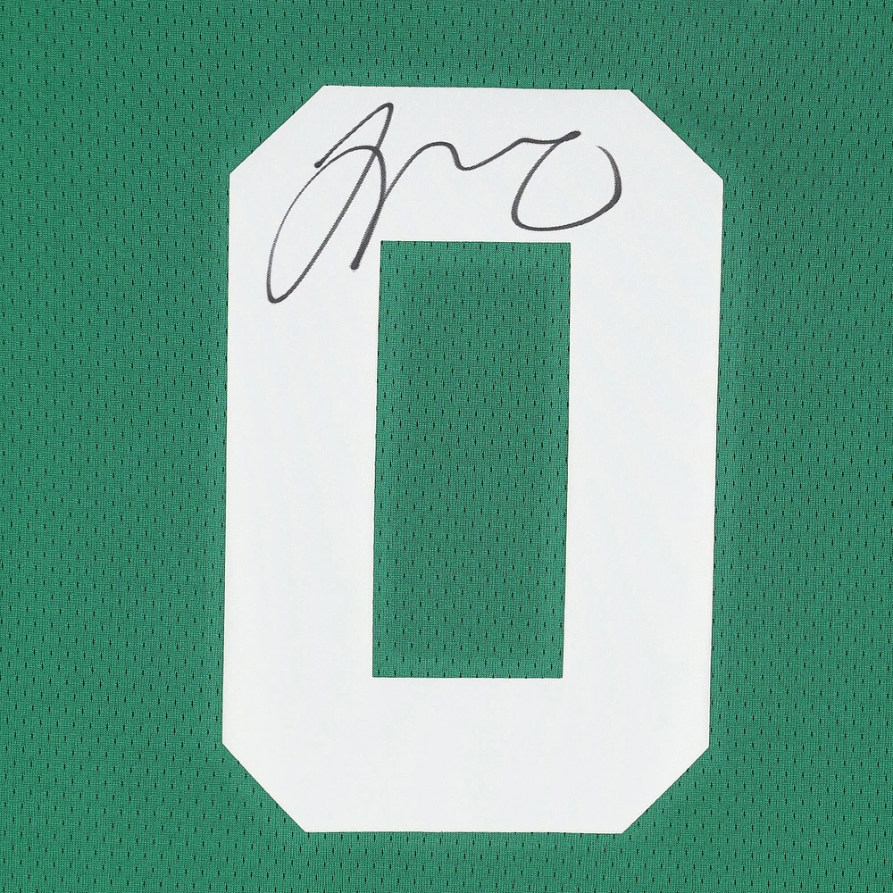 Maillot Swingman Nike Icon Edition 2022-2023 vert dédicacé par Jayson Tatum des Boston Celtics
