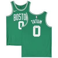 Maillot Swingman Nike Icon Edition 2022-2023 vert dédicacé par Jayson Tatum des Boston Celtics