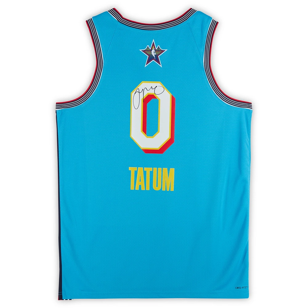 Jayson Tatum Boston Celtics Autographed Light Blue Jordan Brand 2025 NBA All-Star Game Swingman Jersey 